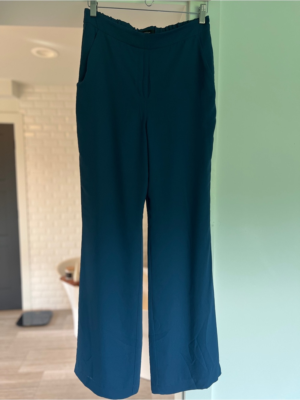 Babaton Wide-Leg Pants in Deep Teal size 6 - Picture 4 of 8